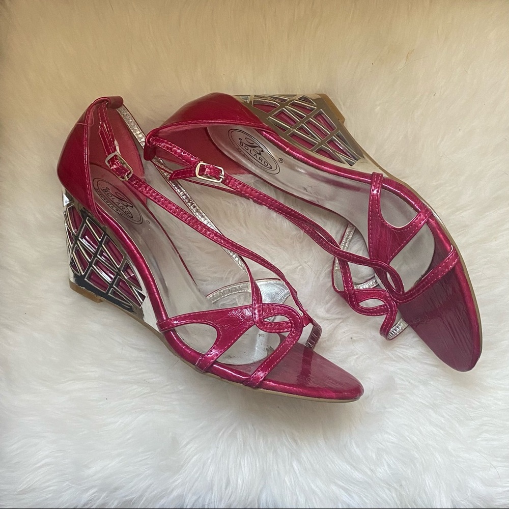 Pink Bolaro by Summer Rio Wedges Size 8